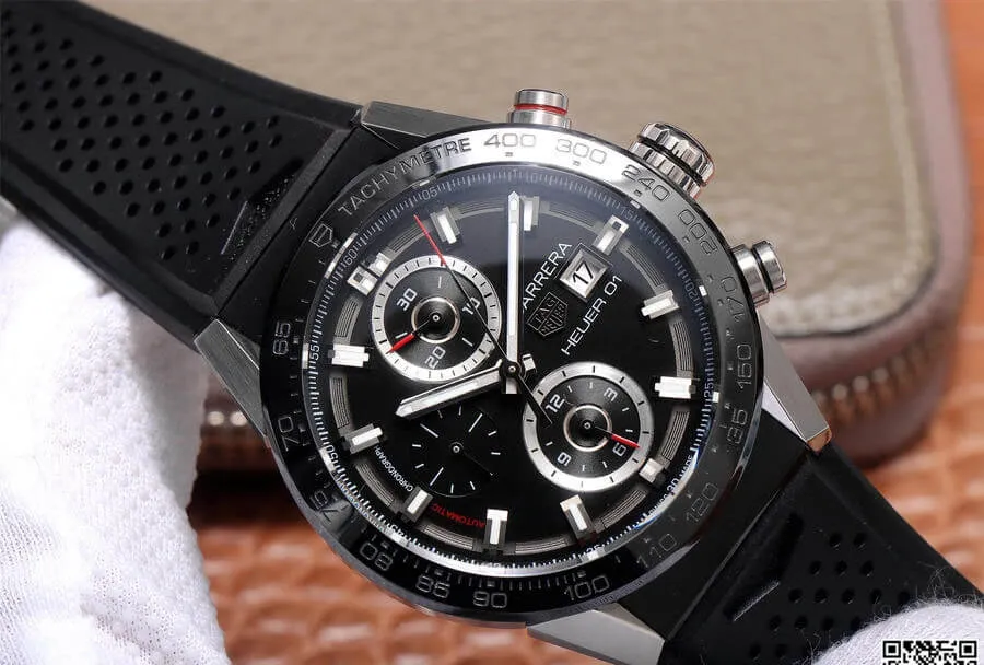 TAG Heuer Carrera CAR201Z.FT6046 XF Factory 1:1 Best Edition Replica Watch Black Bezel